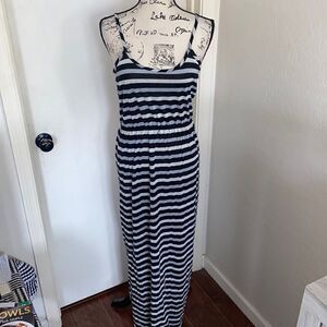 Calvin Klein Multi Stripe Long Dress